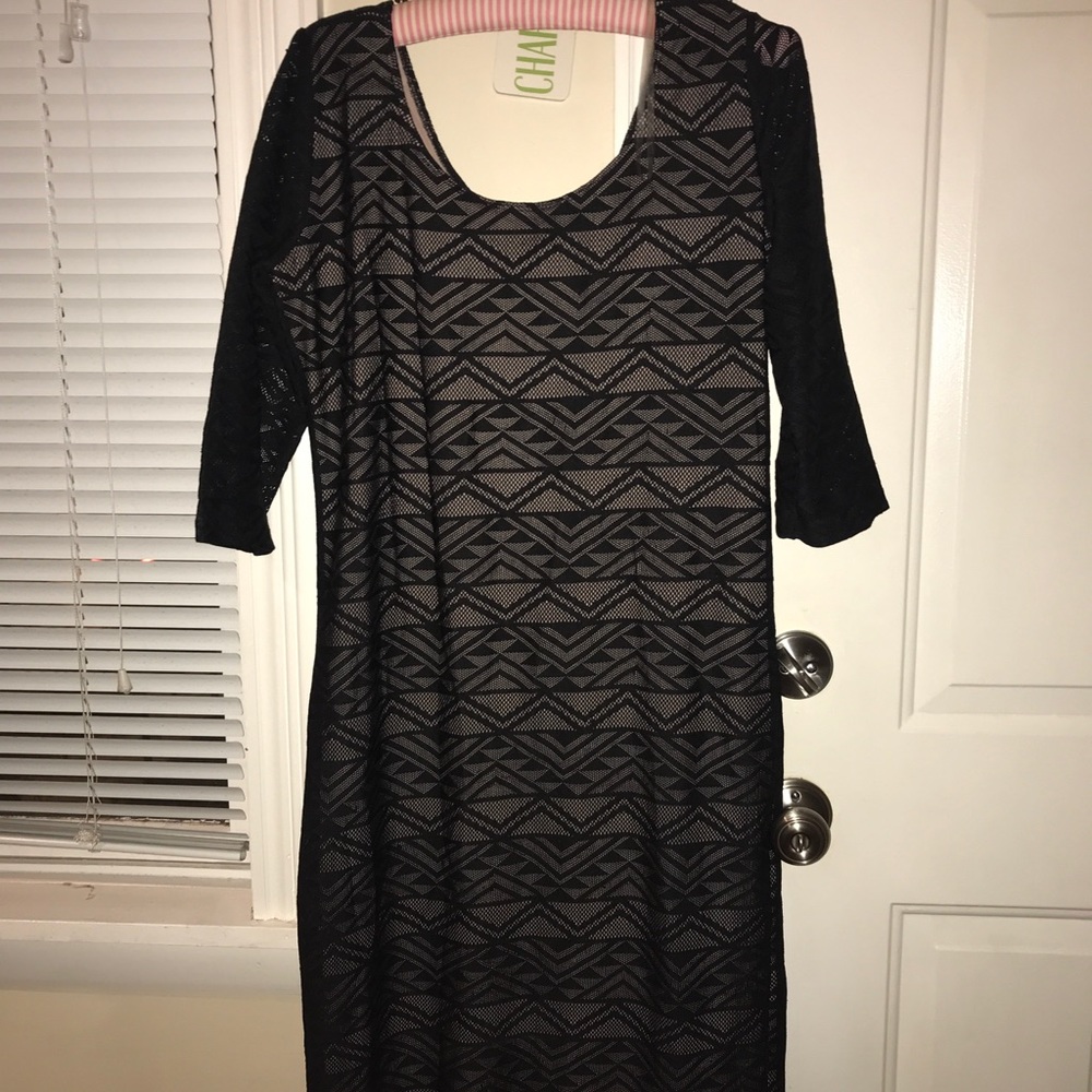 Xhilaration black lace overlay dress.